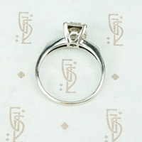 Vintage 1/2 Carat White Gold Solitaire