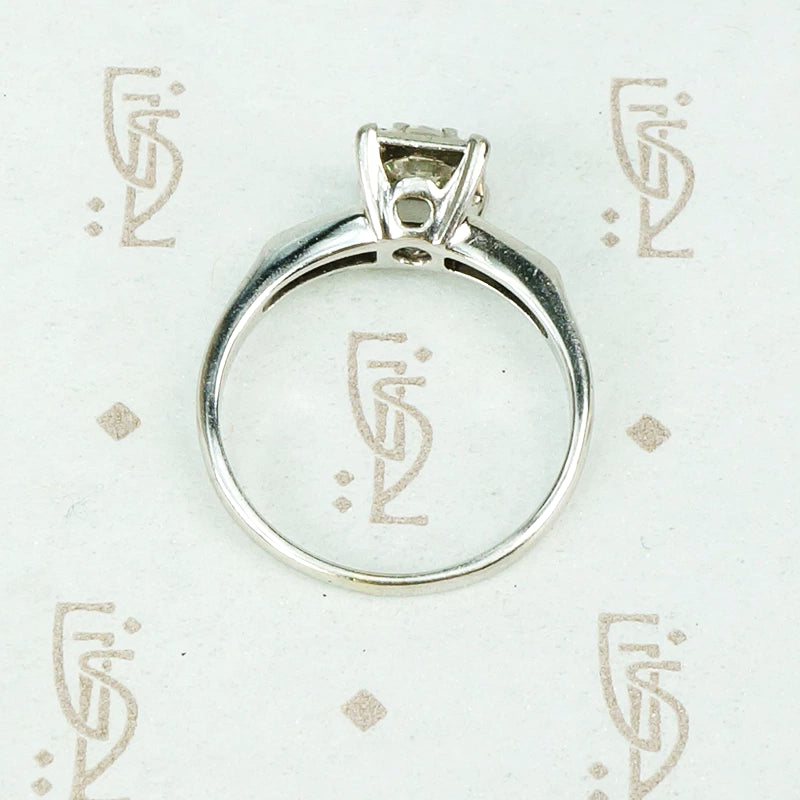 Vintage 1/2 Carat White Gold Solitaire