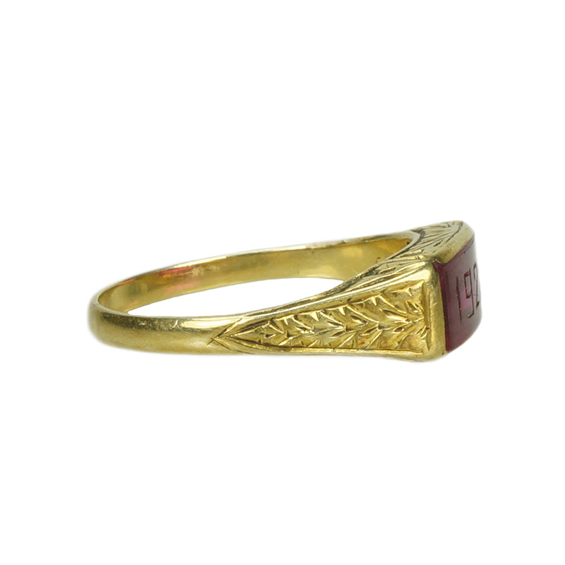 1927 Date Ring 14k Yellow Gold
