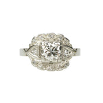Platinum Vintage 1930's Engagement Ring