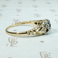 Charming 1930s Two Tone Diamond Engagement Ring