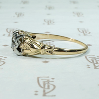 Charming 1930s Two Tone Diamond Engagement Ring