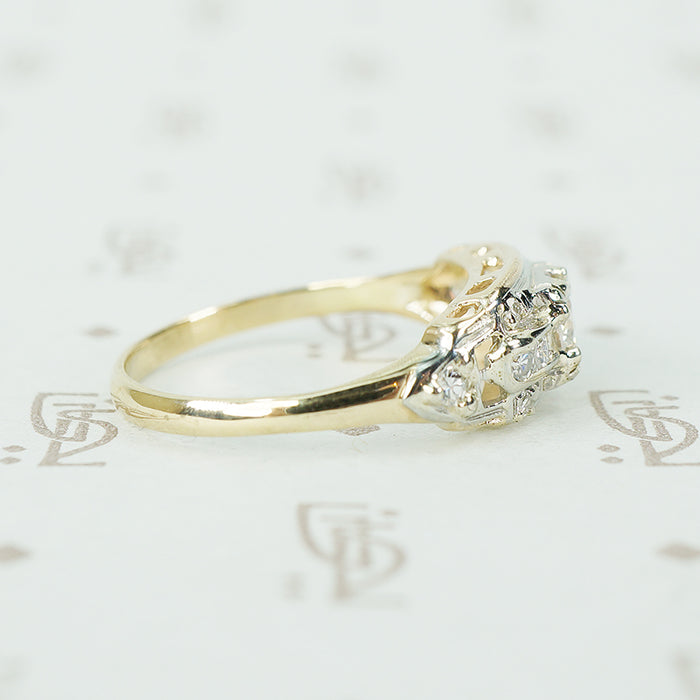 Vintage 1930's Diamond Set Engagement Ring