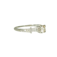 Vintage Art Deco Engagement Ring - Gem Set Love