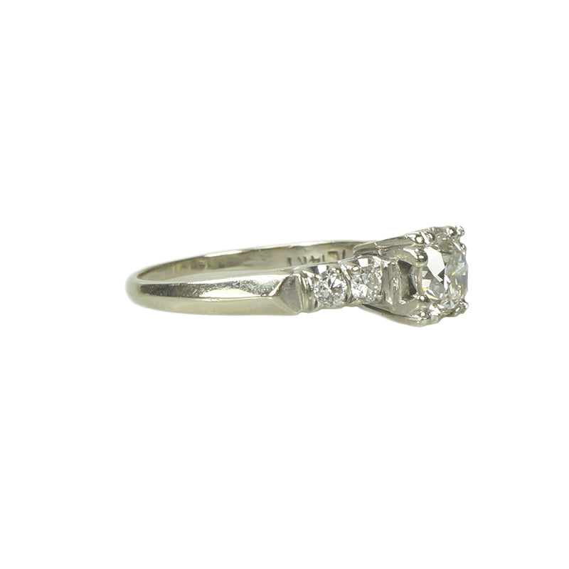 Vintage Classic 1940s Diamond Engagement Ring