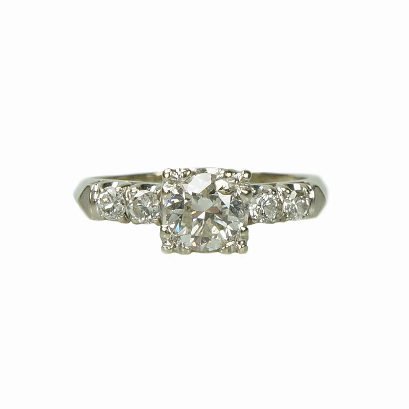Vintage Classic 1940s Diamond Engagement Ring