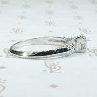 Pristine Platinum Diamond Engagement Ring Circa 1940