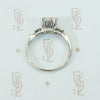 Old European Cut Diamond Platinum Engagement Ring