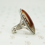 Jasper in Sterling Vintage 1942 Ring