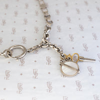 Chunky 1950's Watch Chain and Fobs by AI
