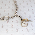 Chunky 1950's Watch Chain and Fobs by AI