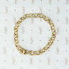 1950's 14k yellow gold triple link bracelet