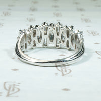 Mod 1960's Marquis and Baguette Diamond Ring