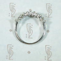 Mod 1960's Marquis and Baguette Diamond Ring