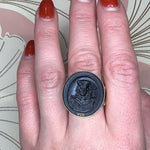 Renaissance Man & Archangel Micheal Intaglio Ring