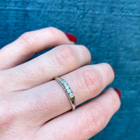 Romantic & Refined 1940s Diamond Wedding Band