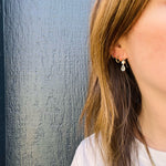 Antique Aquamarine and Diamond Earrings by GSL