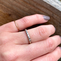 Sweet Six Stone White Gold & Diamond Band