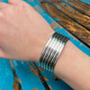 Early Handmade Mantilla Sterling Silver Cuff