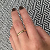 Narrow 14k Gold Wedding Band Size 9.75