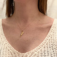 Wee Gold Scissors Charm Necklace