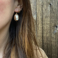 Romantic Victorian Revival Cameo Earrings