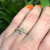 Vintage Platinum and 18k Gold Diamond Ring