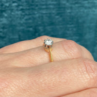 Ideal Antique Diamond Solitaire Engagement Ring