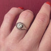 Lovely Filigree OEC Diamond Ring