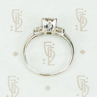 Beautiful Vintage 1 Carat OEC Diamond Platinum Engagement Ring