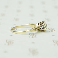 Vintage 1 carat Old Euro Diamond Solitaire