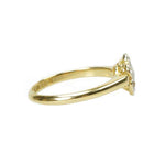 Vintage Diamond set Rosette Ring