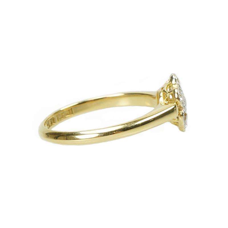 Vintage Diamond set Rosette Ring