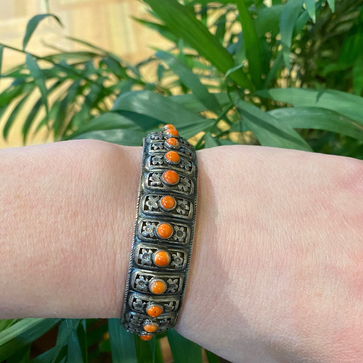 Exquisite Chinese Silver Bangle