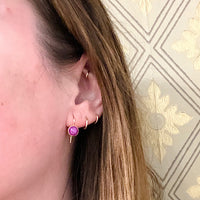The Pink Star Ruby Ear Drops