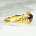 Antique 20k Gold Carbuncle Ring