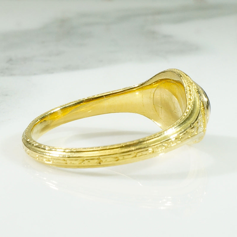 Antique 20k Gold Carbuncle Ring
