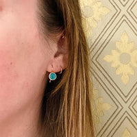 Green and Blue Specimen Turquoise Ear Drops