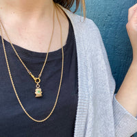 Extra Long Antique chain with Hook and Bolt Ring