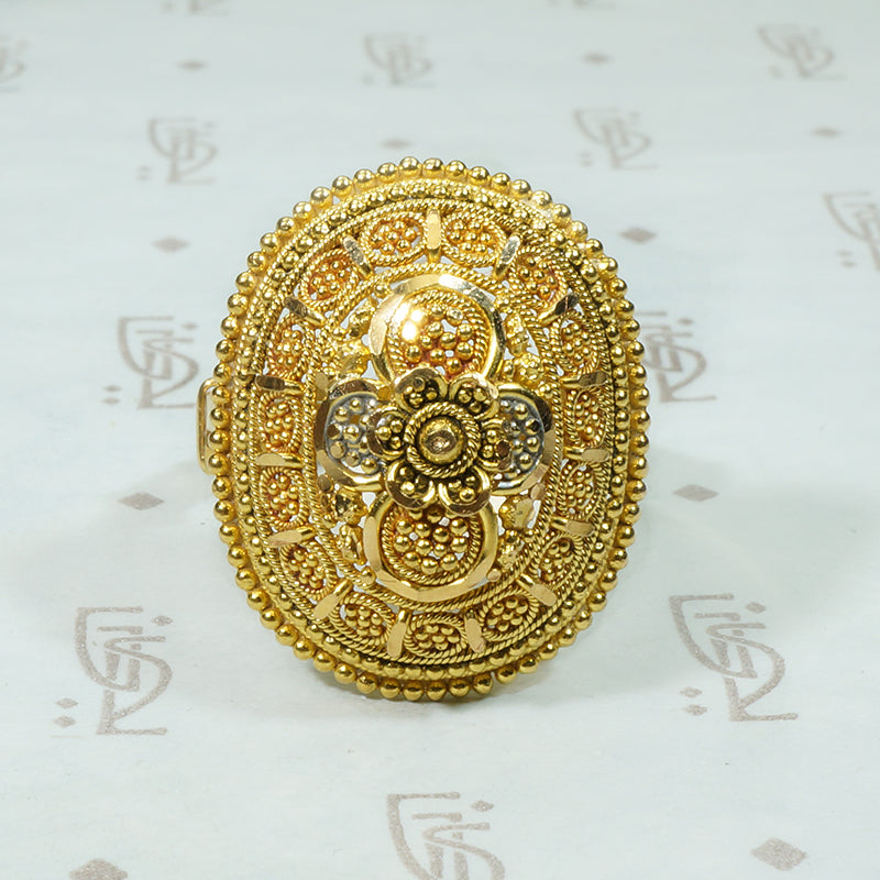 Fancy Indian 21k Gold Ring