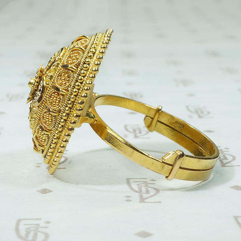 Fancy Indian 21k Gold Ring