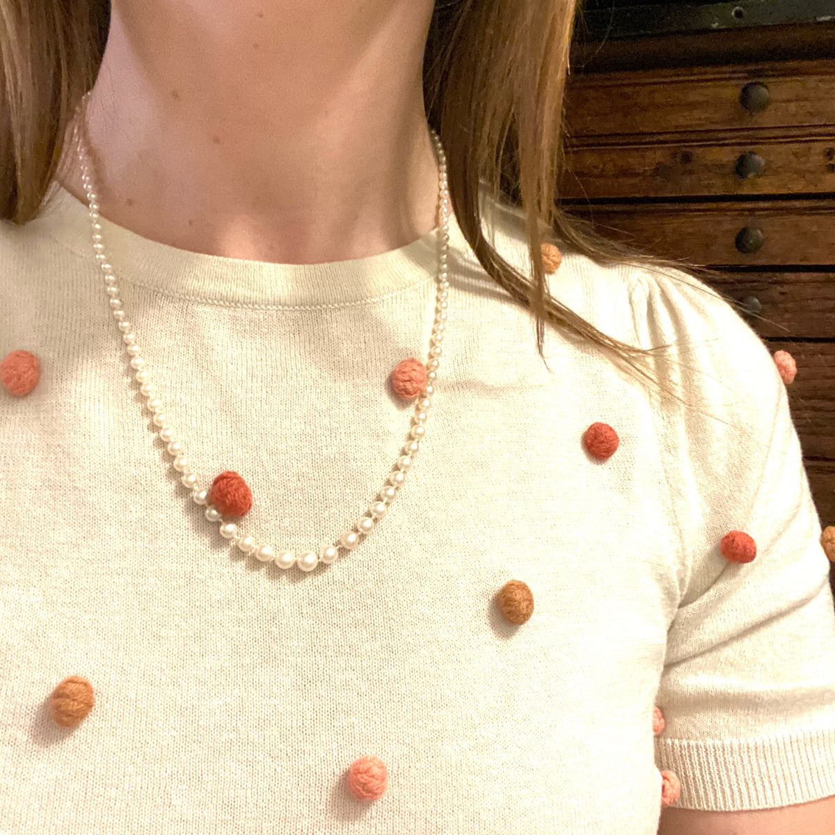 Lovely Vintage Necklace of Graduated Pearls