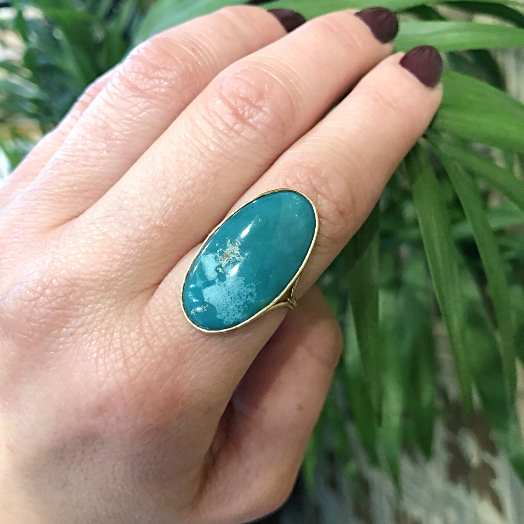 The World From Space A Specimen Turquoise Ring