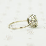 Stunning Platinum Deco 2.26 OEC Diamond Solitaire