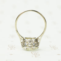 Stunning Platinum Deco 2.26 OEC Diamond Solitaire