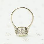 Stunning Platinum Deco 2.26 OEC Diamond Solitaire
