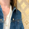 Vintage 14k Gold Petite Figaro Chain