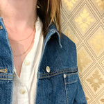Vintage 14k Gold Petite Figaro Chain