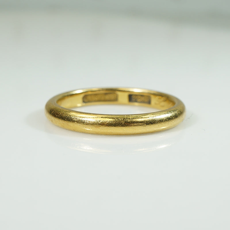 Fabulous 22k Wedding Band Circa 1896