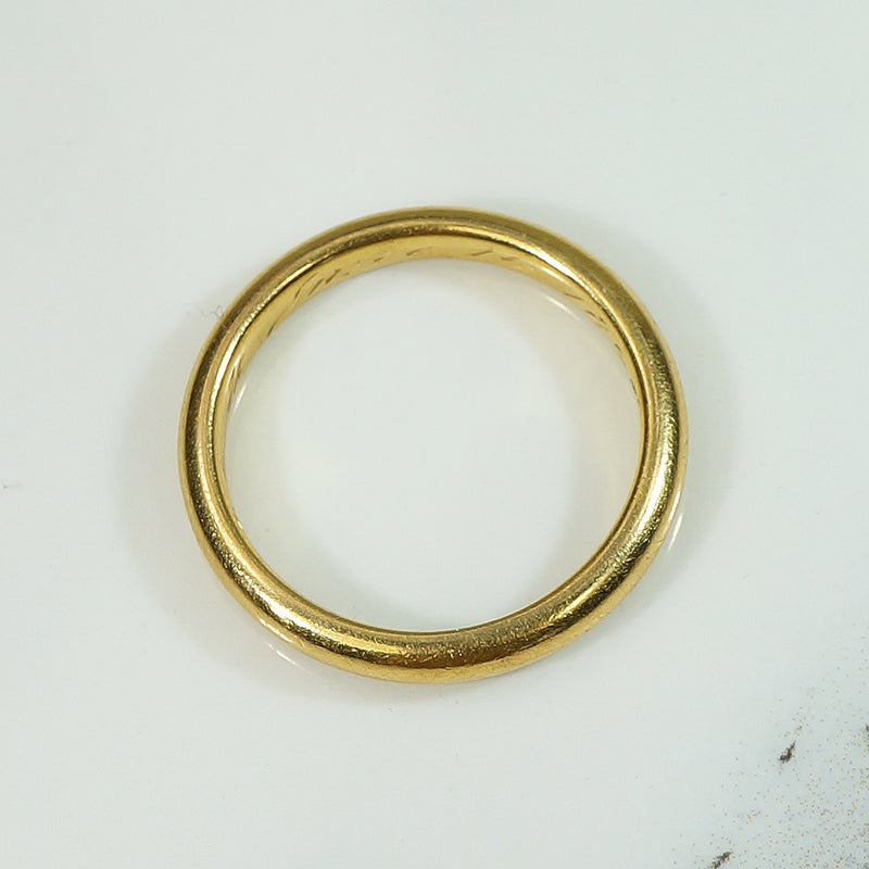 Fabulous 22k Wedding Band Circa 1896